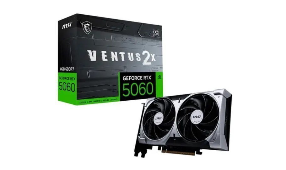 Placa de Vídeo MSI GeForce RTX 5060 Ventus 2X OC 8GB 🛒🎮