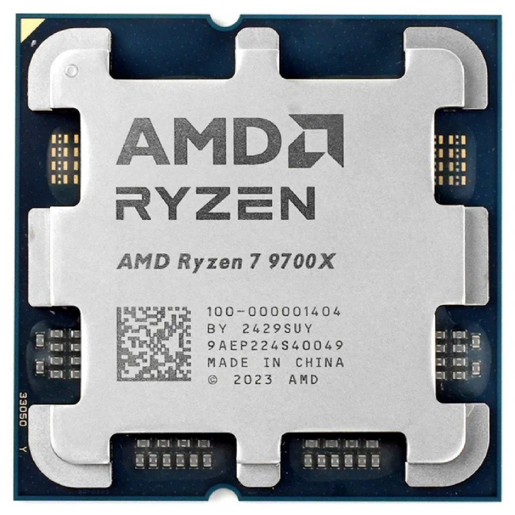 Processador AMD Ryzen 7 9700X 3.8GHz (5.5GHz Turbo), 8 Cores, 16 Threads, AM5, 40MB