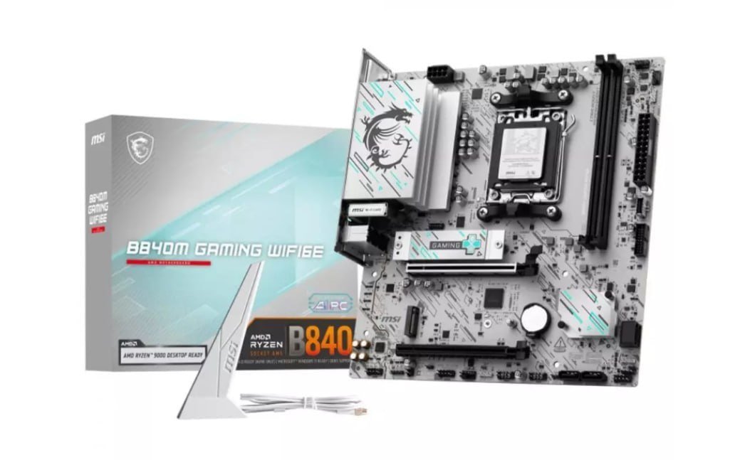 Placa Mãe MSI B840M Gaming WiFi6E, Chipset B840, AMD AM5, mATX, DDR5X 🖥️