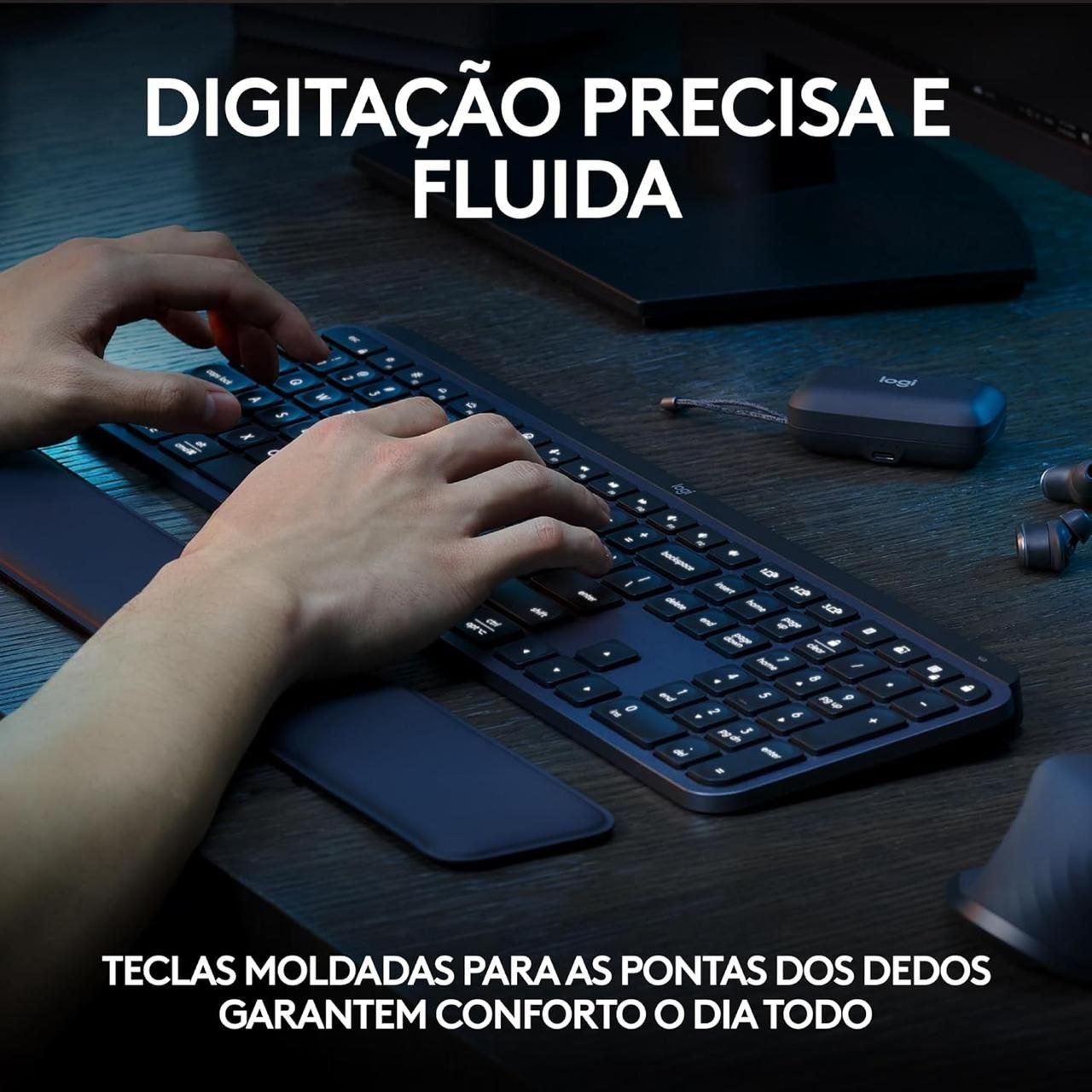 Teclado sem fio Logitech MX Keys S ⌨️✨