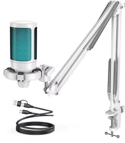 Kit - Microfone Fifine Ampligame A2T + Braço articulado Fifine 🎤🎧