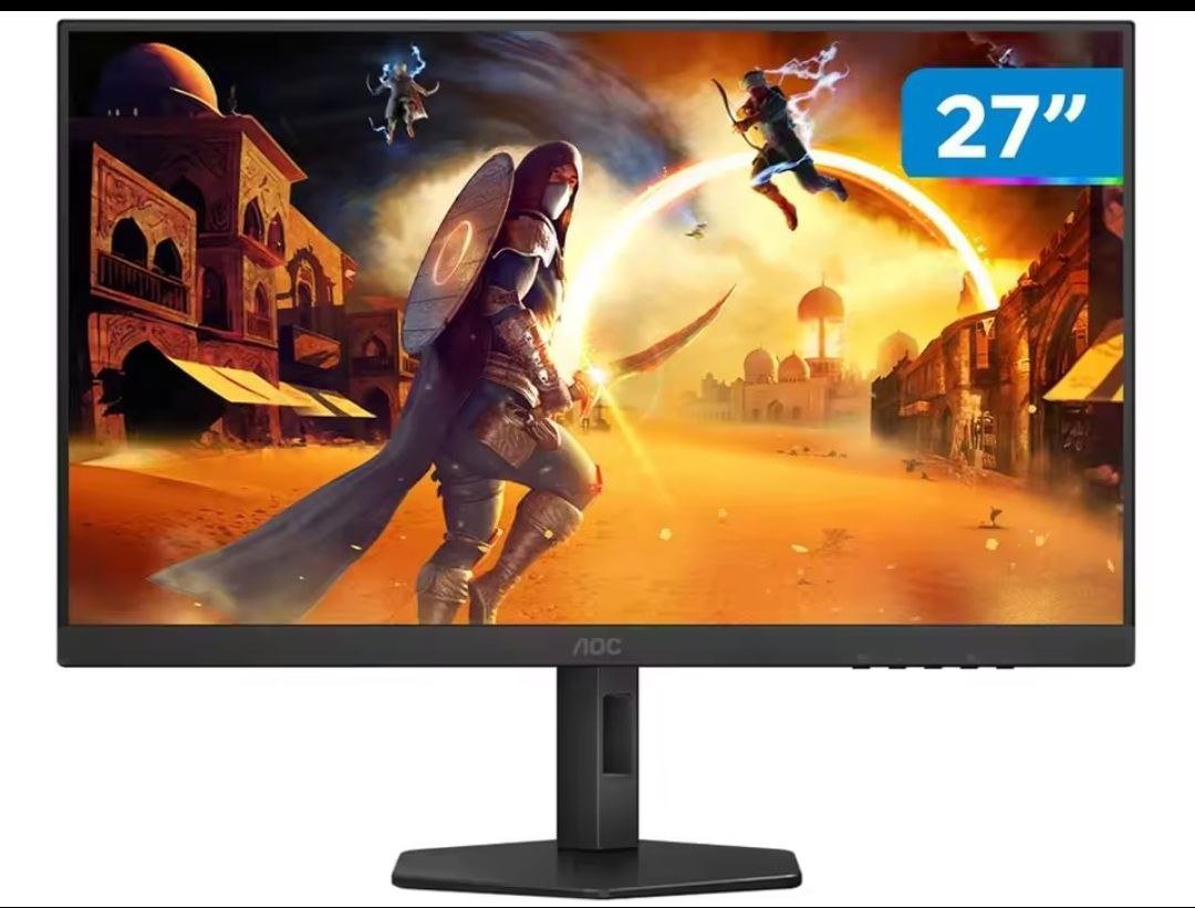 Monitor Gamer AOC 27" Full HD 180Hz Gaming G4 27G4/P HDMI DisplayPort Base Ajustável 🖥️🎮