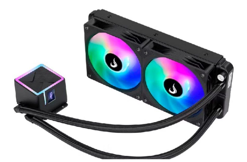 Water Cooler Preto 240mm | Rise Mode | Black Argb Rainbow | Intel e Amd | Preto 🛒❄️