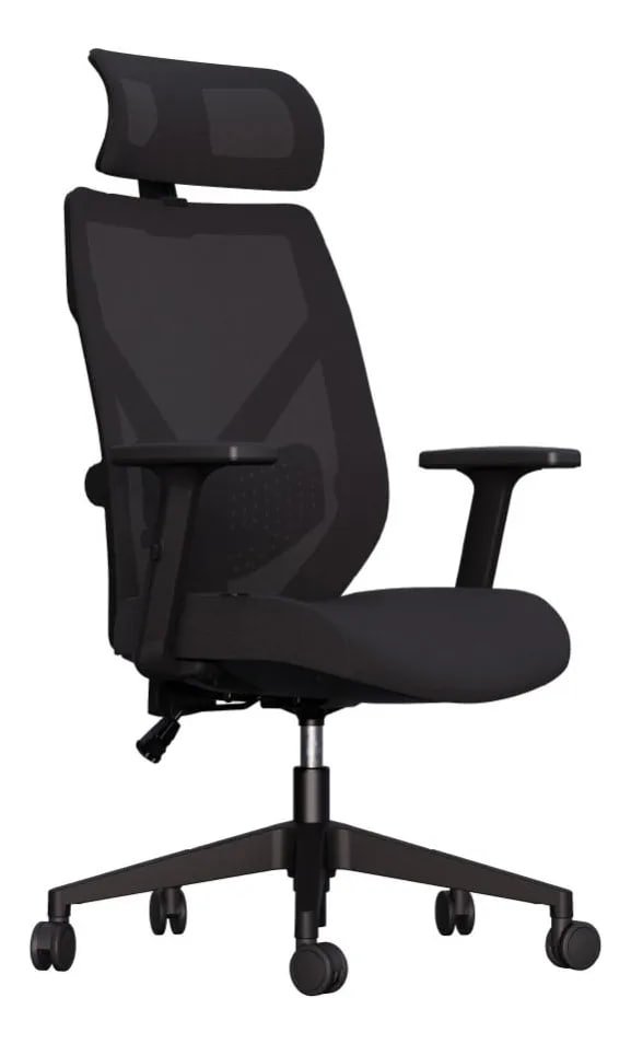 Cadeira De Escritório Confortável Albari Elements Mesh Ergônomica Preto 🪑🖥️
