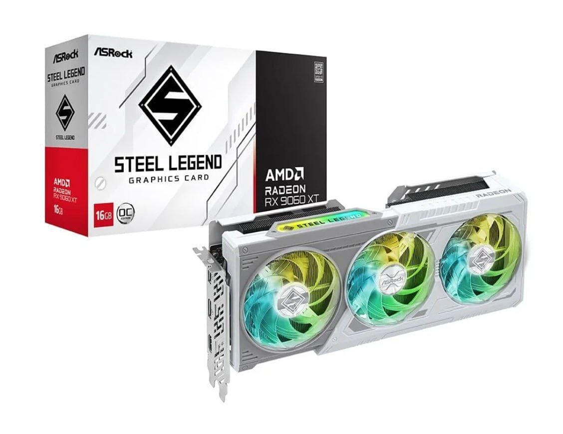 RX 9060 XT 16GB ASROCK STEEL LEGEND 🛒