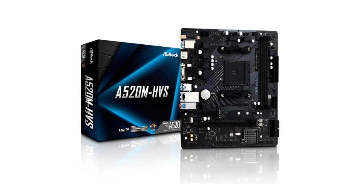 Placa Mãe AM4 A520M HDMI/VGA ASRock 🛒💻
