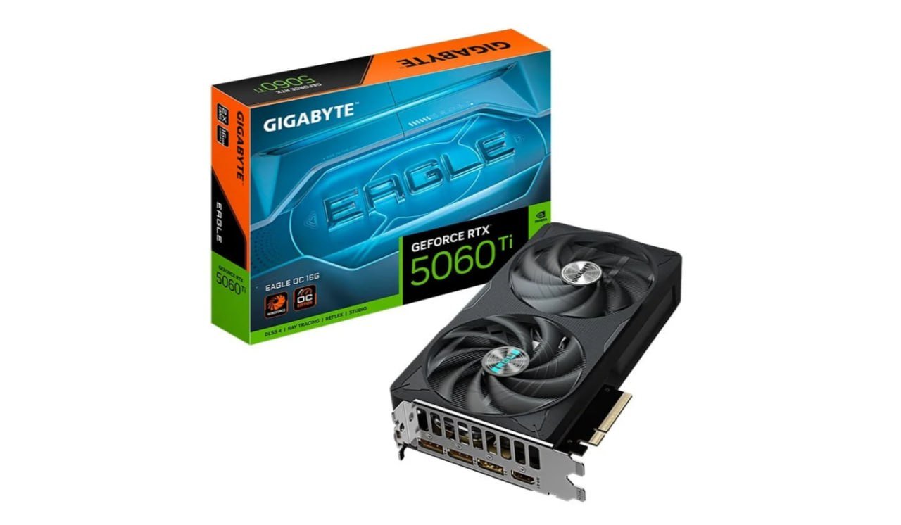 Placa de Vídeo RTX 5060 Ti EAGLE OC 16G Gigabyte NVIDIA GeForce, 16GB GDDR7 🖥️🎮