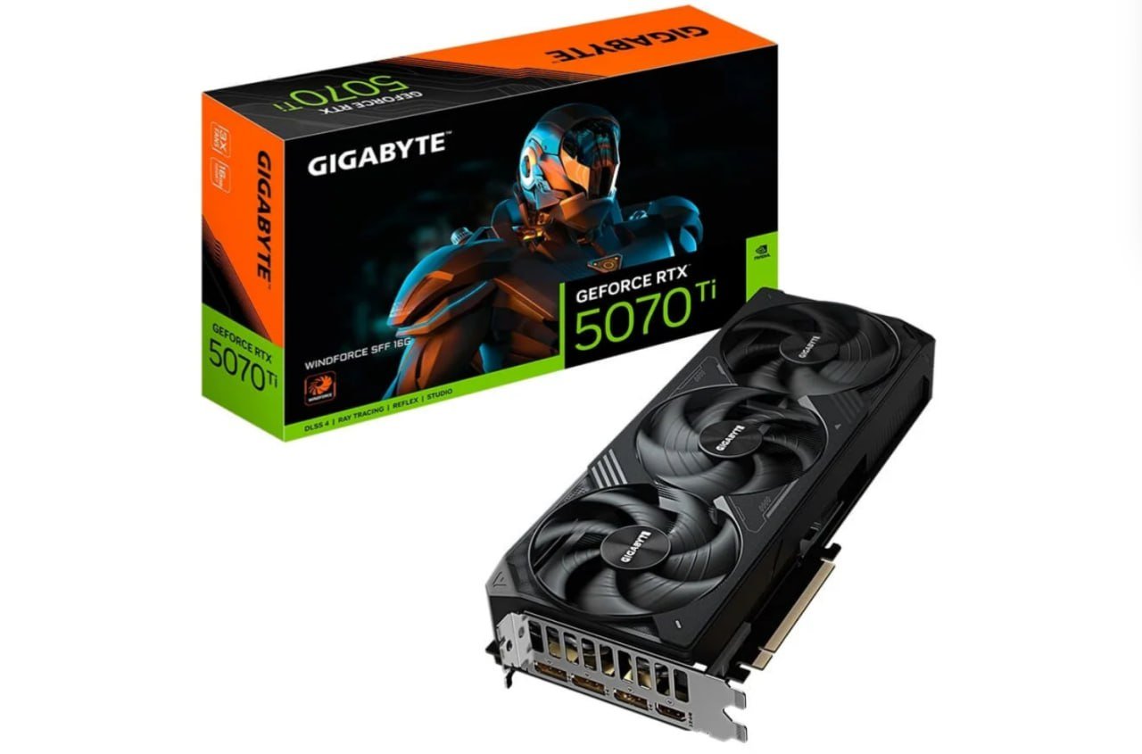 Placa de Vídeo Gigabyte RTX 5070 Ti WINDFORCE SFF 16G NVIDIA GeForce, 16GB 🖥️🎮
