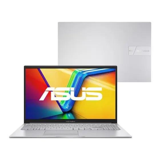 Notebook ASUS Vivobook 15 X1504VA Intel Core i5 1334U 4GB Ram 256Gb SSD Linux KeepOS Tela 15,6" LED FHD Silver - NJ1726 🖥️