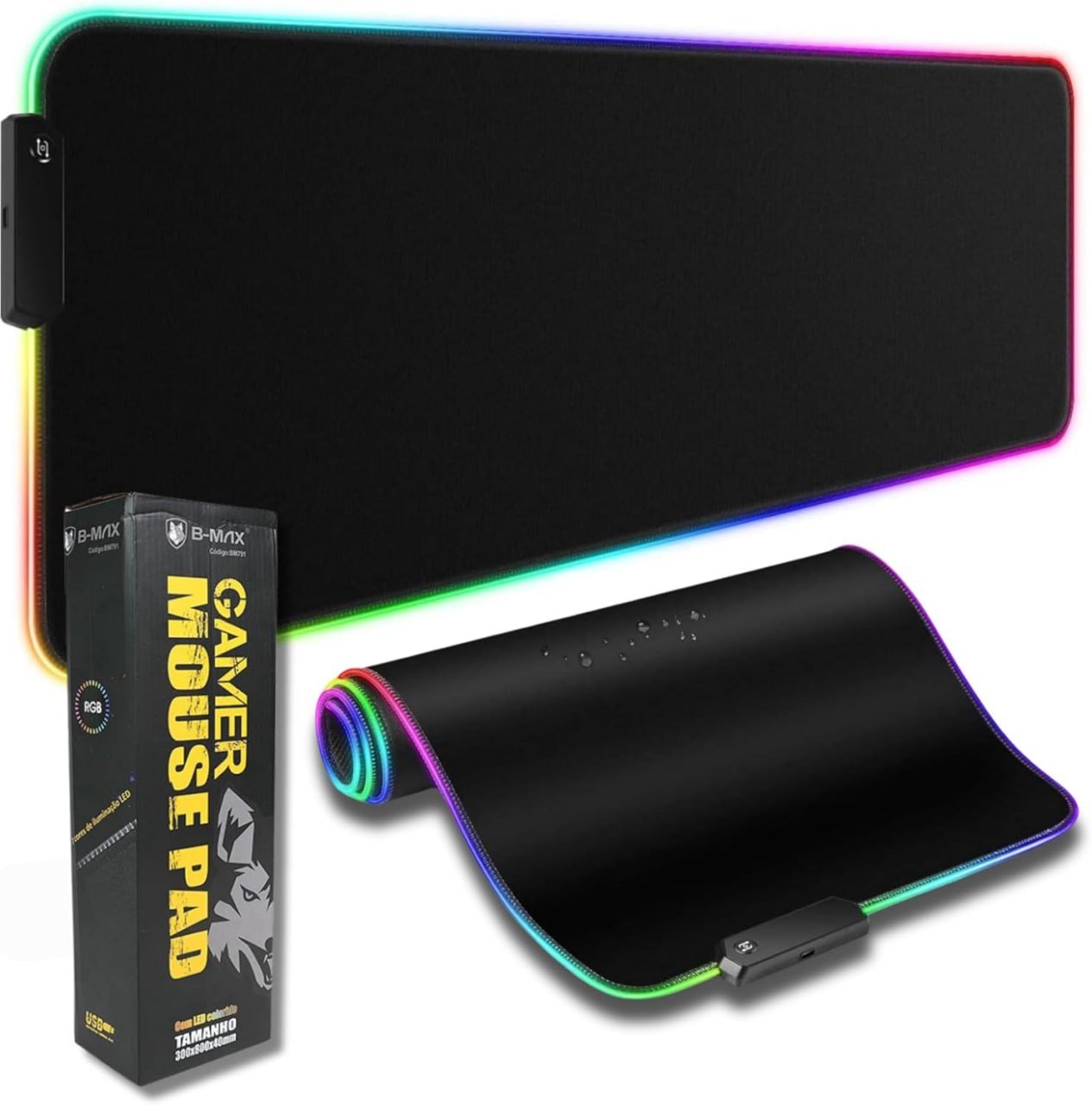 Mouse Pad Gamer Grande RGB, MTS, 80x30cm 🖱️🎮