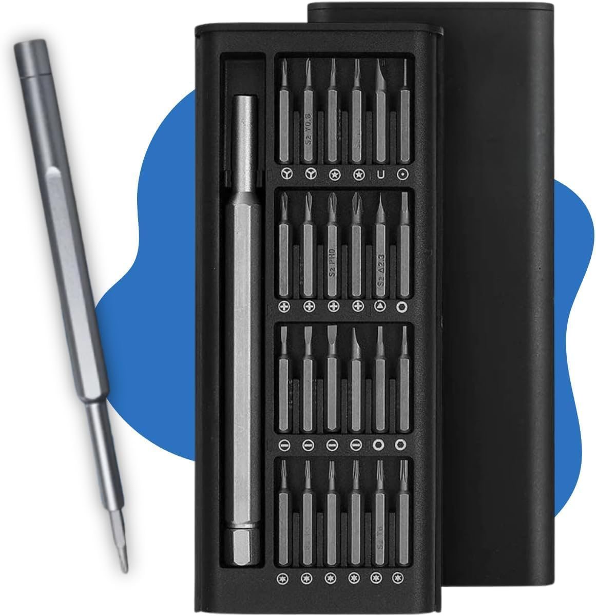 Kit Conjunto de Chave de Fenda 24 em 1 com Estojo Magnético 🛠️