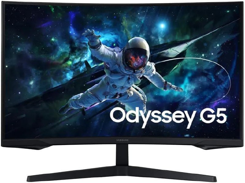 Monitor Gamer Samsung Odyssey G5 32", Resolução QHD, Taxa de atualização de 165Hz 🖥️🎮