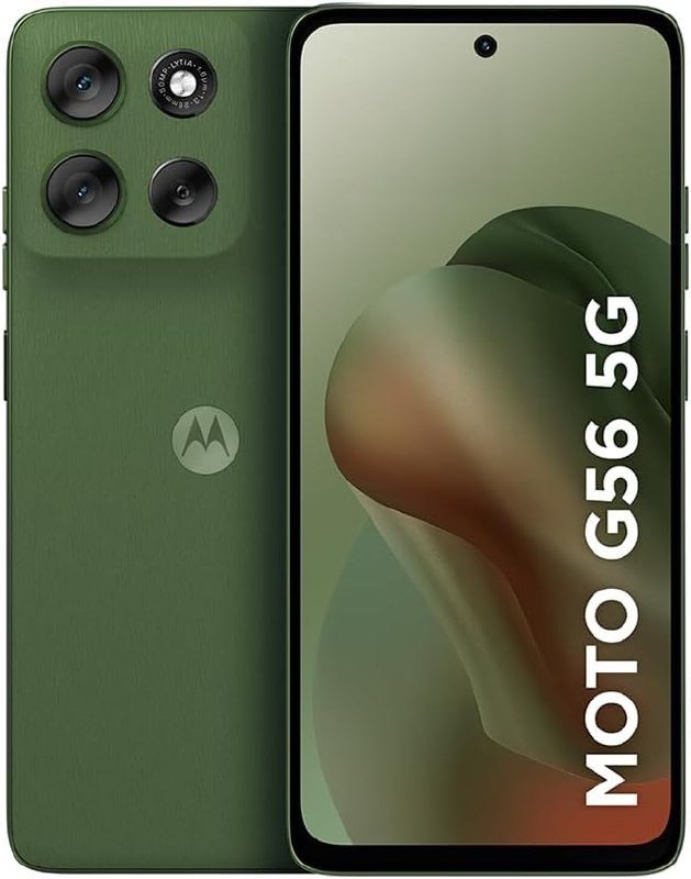Smartphone Motorola Moto g56 5G - 256GB 24GB (8GB RAM+16GB Ram Boost) e 50MP Sony Lytia 600 Camera Ultrarresistencia militar IP68 + IP69 - Verde 🛒📱