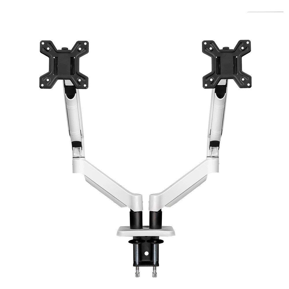 Suporte Articulado Para Dois Monitores Zinnia Nimbo 210, 13 Pol. a 32 Pol. Branco 🖥️🖥️