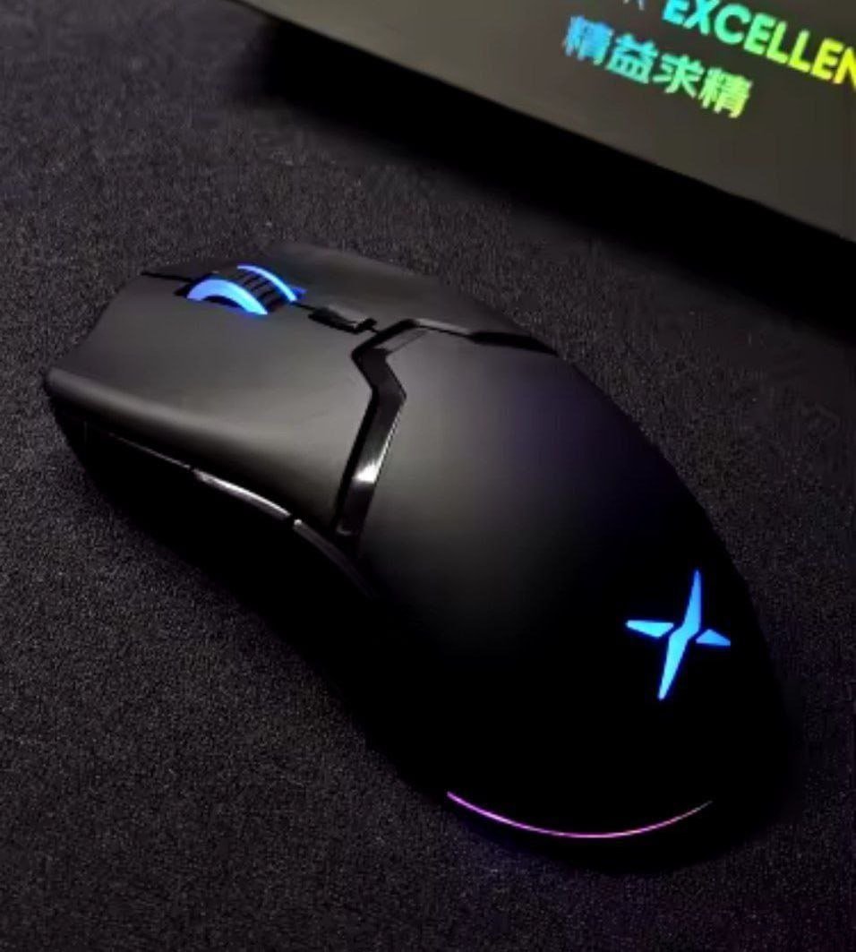 Mouse Sem Fio DELUX M800 PRO PAW3395 com RGB ⚡️🖱️