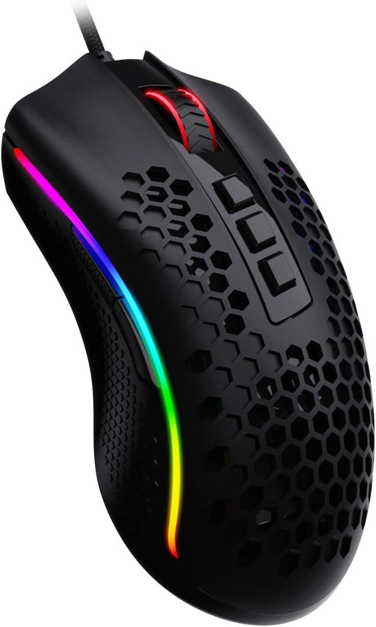 Mouse Gamer Redragon Storm RGB (12400DPI/30G/Pixart PMW3327) Preto 🖱️🎮