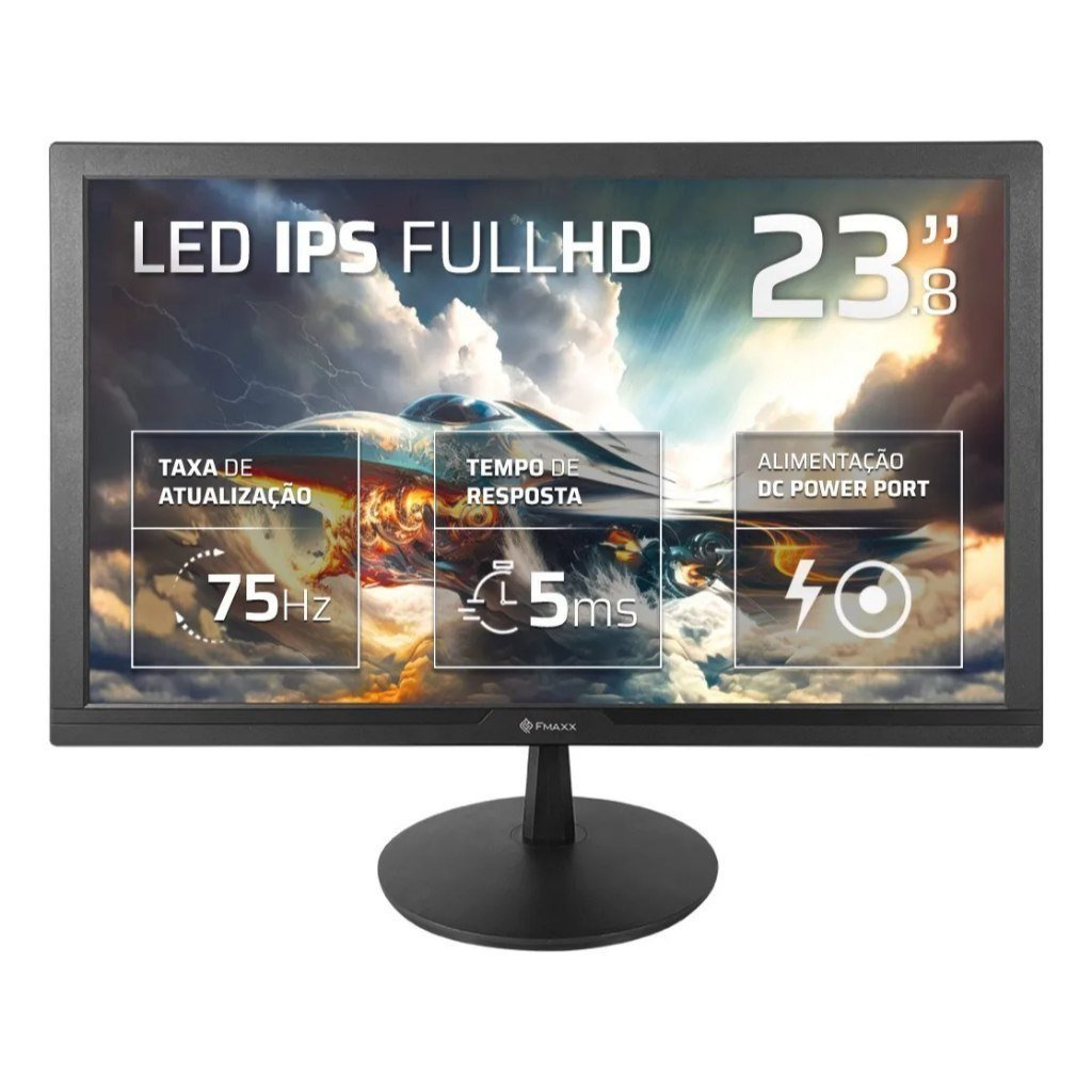 Monitor Fmaxx 23,8 Ips Com Hdmi Cor Preto Mw23c 🖥️
