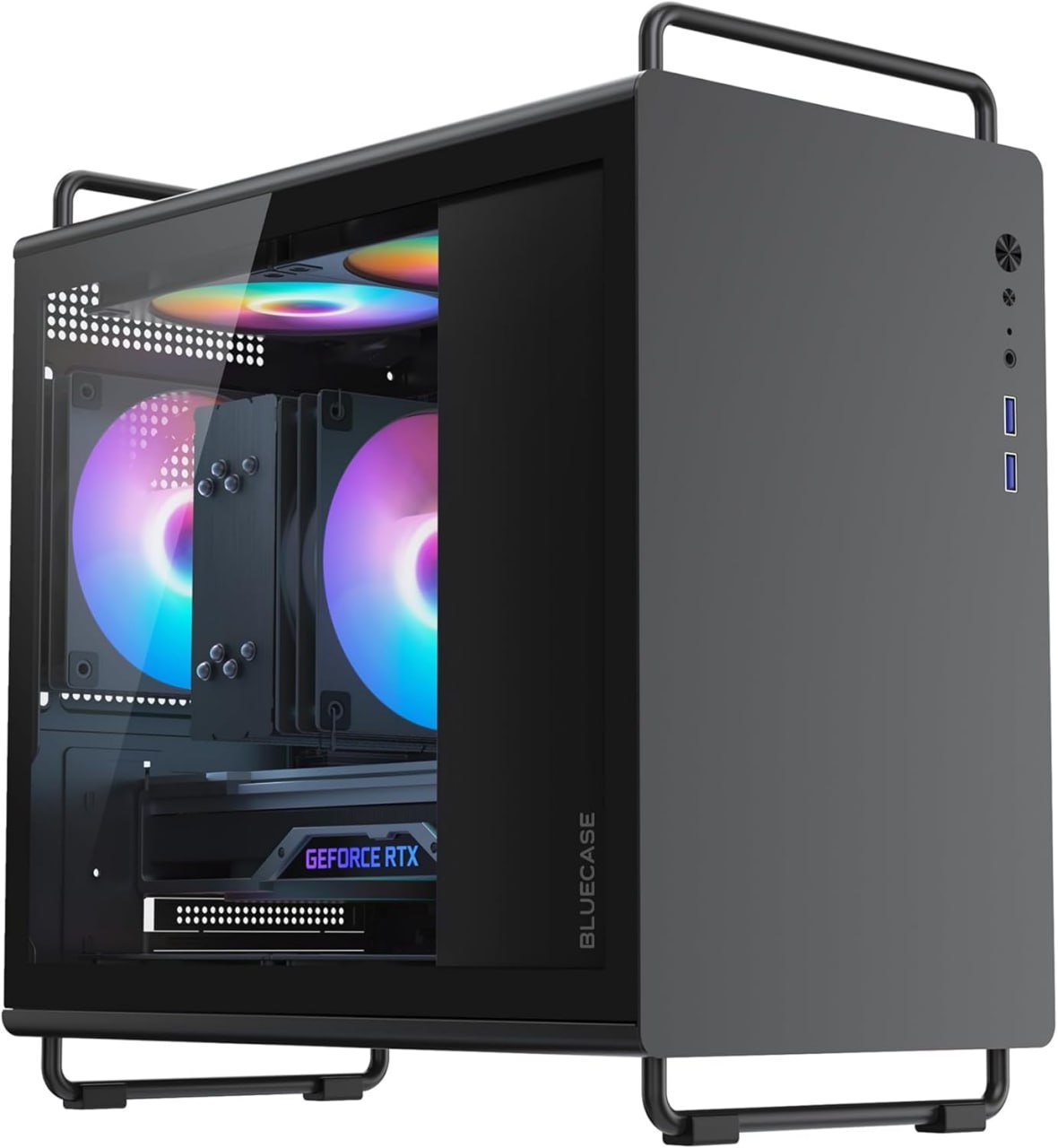 Gabinete Gamer BG-056 Tiny Pro com 5 Fans ARGB - Bluecase 🖥️🎮