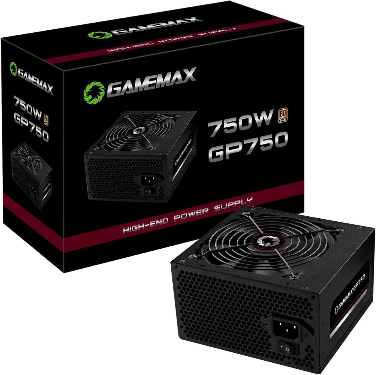Fonte Gamemax GP750 750W 80 Plus Bronze PFC Ativo Preta