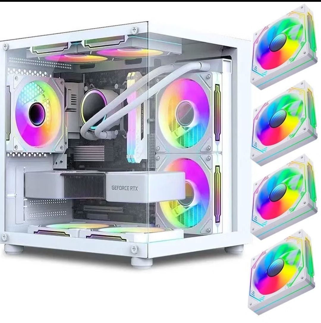 Gabinete Gamer Aquário GB1797 — Vidro temperado • 4 Fans RGB inclusos 🖥️🕹️
