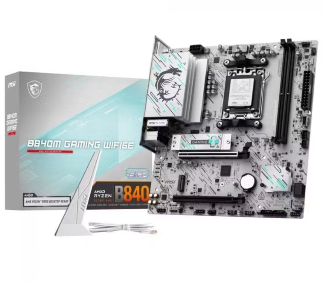 Placa Mãe MSI B840M Gaming WiFi6E, Chipset B840, AMD AM5, mATX, DDR5, B840M GAMING WIFI6E 🖥️⚡