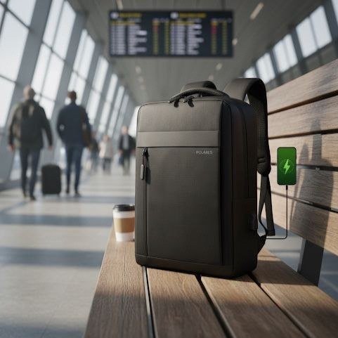 Mochila Notebook Até 15.6 Executiva Saída USB Modelo Premium Polares 🎒💻