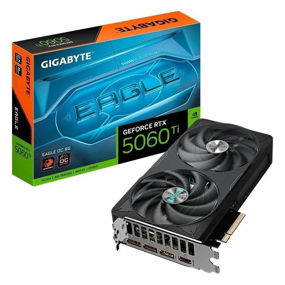 Placa de Vídeo Gigabyte RTX 5060 Ti EAGLE OC 8G NVIDIA GeForce 🛒💻