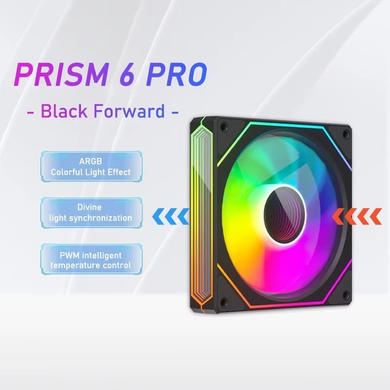 Kit 4x Fans PRISM-6 PRO ARGB 🖥️🌀