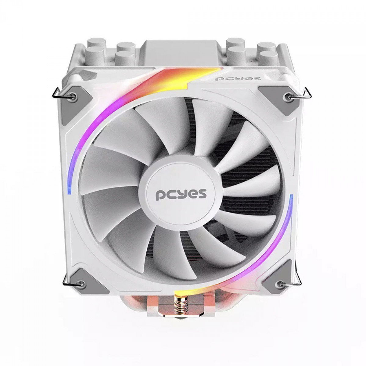 Cooler Para Processador PCYES Frost Pulse White Ghost ARGB, 120mm, Intel/AMD, White 🧊❄️🖥️