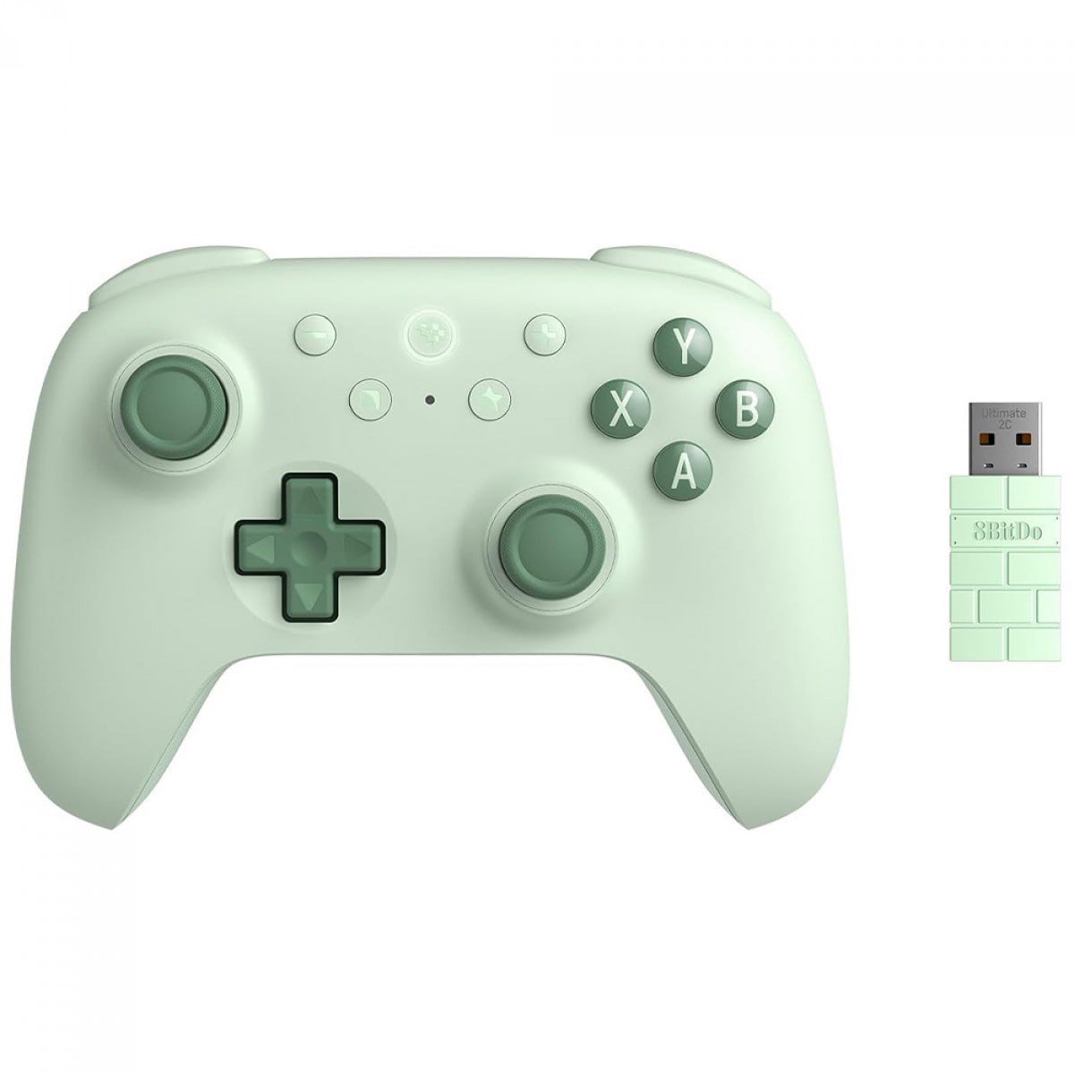 Controle Gamer 8BitDo Ultimate 2C, Bluetooth/Wireless, Hall Effect, Verde 🕹️💚