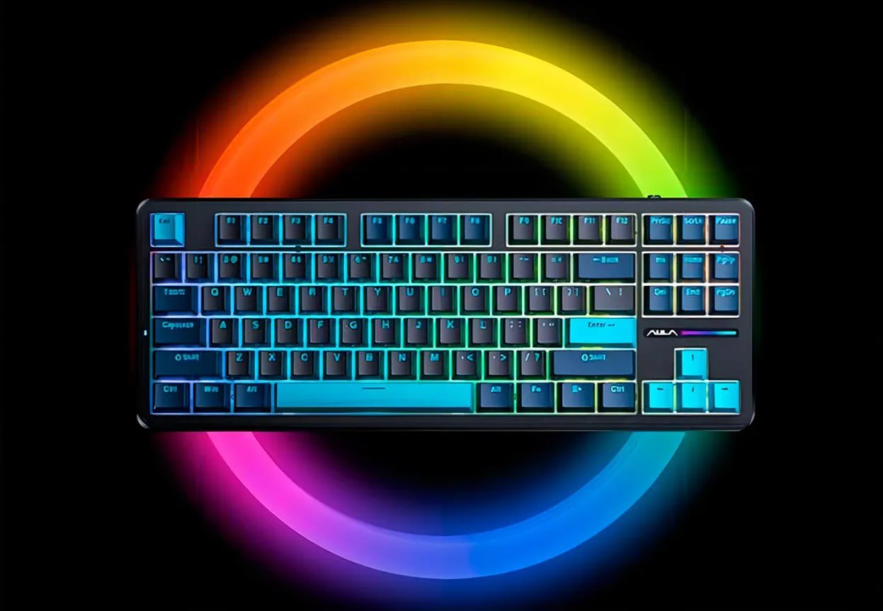 Teclado Mecânico Epomaker 3in1 Aula F87 Sem Fio 🖥️⌨️