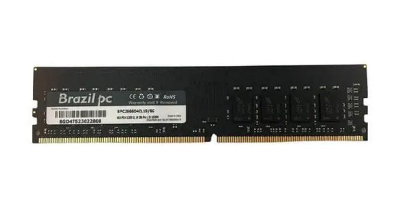 Memoria desk 8gb ddr4 2666 brazilpc bpc2666d4cl19i/8g
