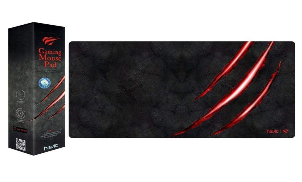 Havit Mouse Pad Grande Gamer MP860, 70 X 30 Cm, Tecido de Malha Fina, Base de Borracha Antiderrapante 🖱️🖤