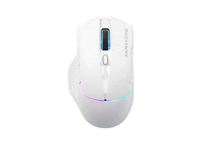 Mouse Machenike L8 pro, RGB, Support 8K, 2.4GHz Wireless + DOCK RGB, Carregamento Sem Fio, Branco 🖱️✨