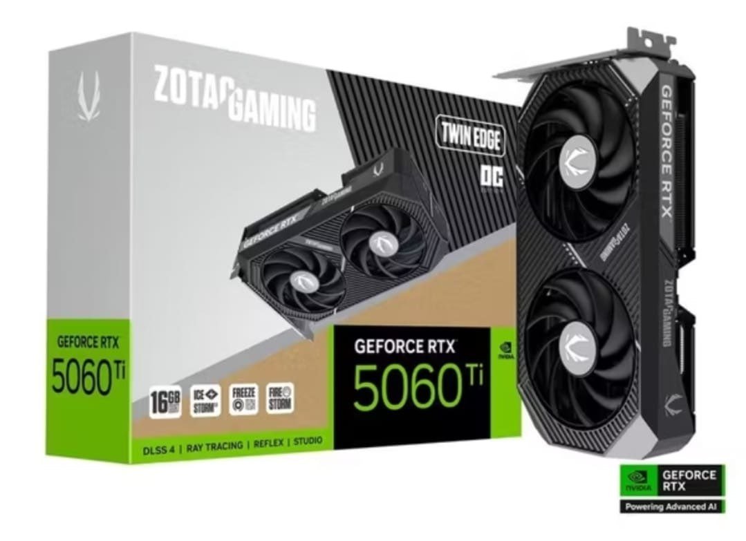Placa de Vídeo Zotac Gaming Geforce Rtx 5060 Ti 16gb Twin Edge Oc 🎮🖥️