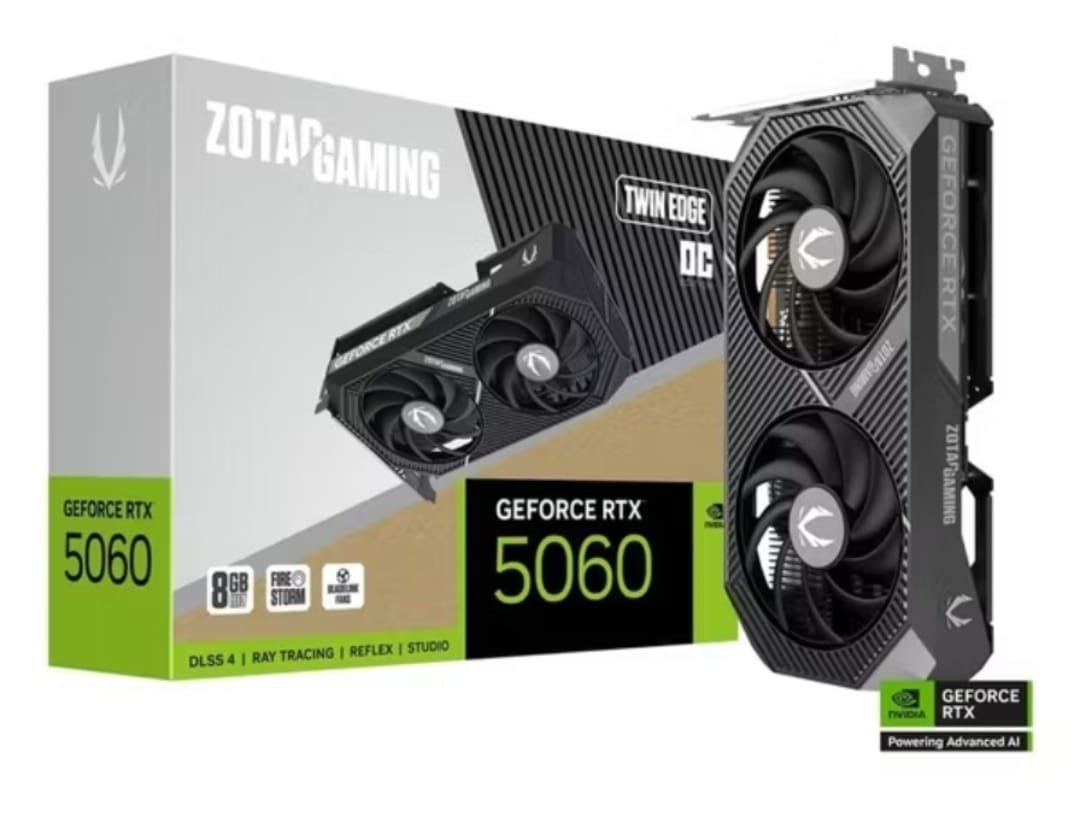 Placa de Vídeo GPU Zotac Gaming Geforce RTX 5060 8GB 128bits GDDR7 🖥️🎮
