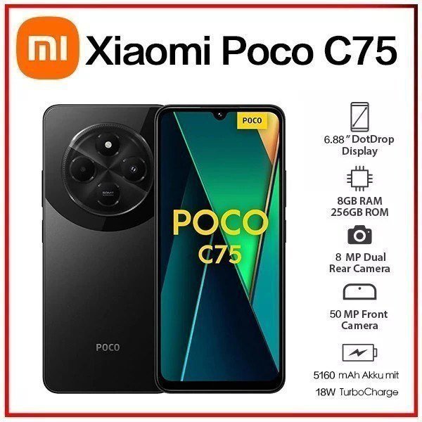 Xiaomi Poco C75 8GB ram +256GB 🛒