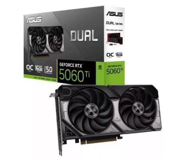 Nvidia RTX 5060 TI 16 GB Placa de Vídeo NVIDIA GeForce ASUS RTX5060TI Dual OC 2X 16GB 🖥️🎮