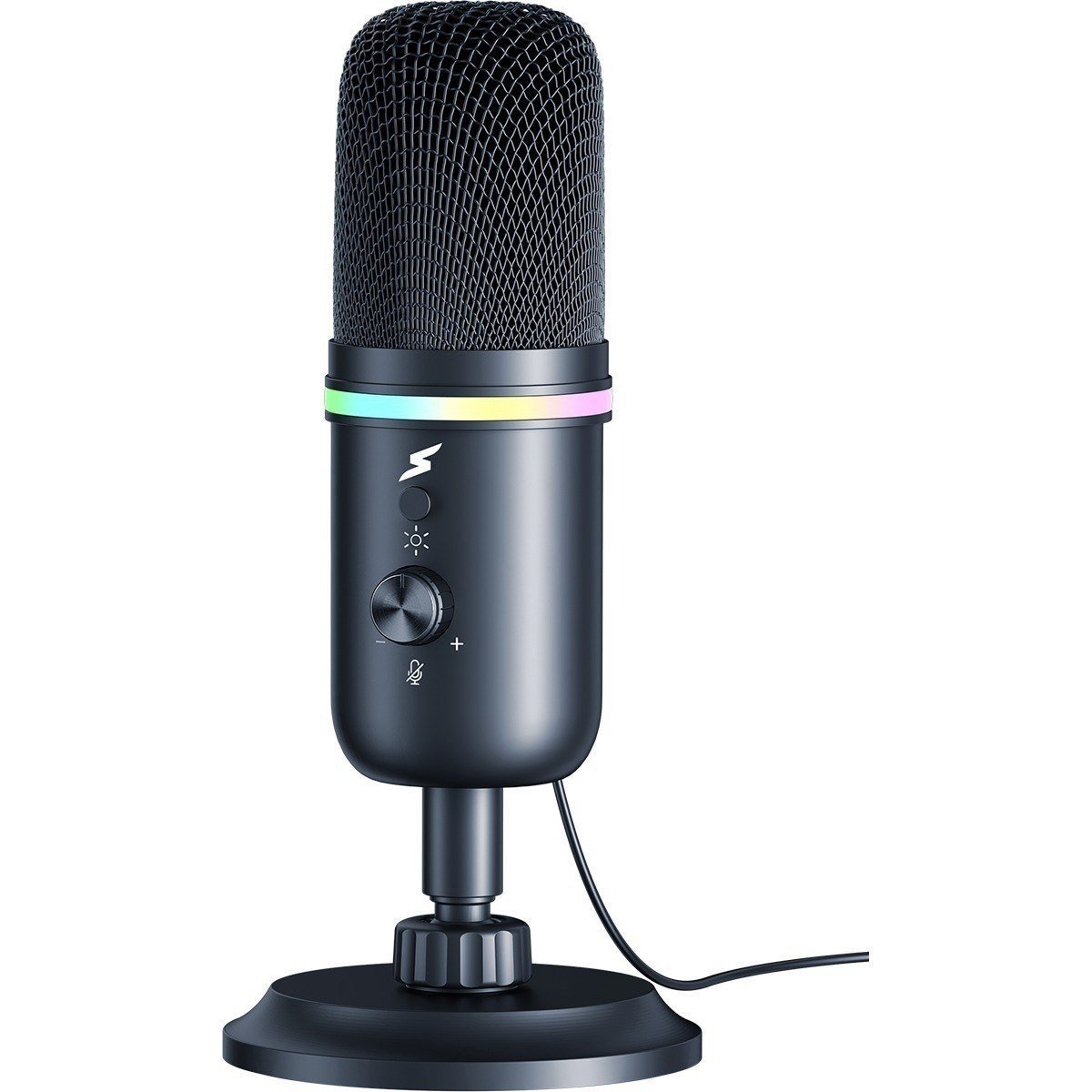 Microfone Gamer SuperFrame Voice, RGB, USB, Black, MSF-VOICE-RGB 🎙️🎧