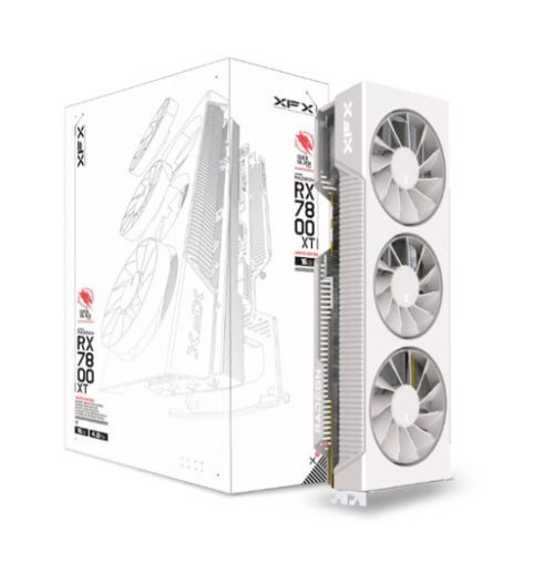 Placa de Vídeo RX 7800 XT Magnetic Air Gaming Graphics Card with XFX Qicksilver White AMD Radeon, 16GB GDDR6 🖥️🎮
