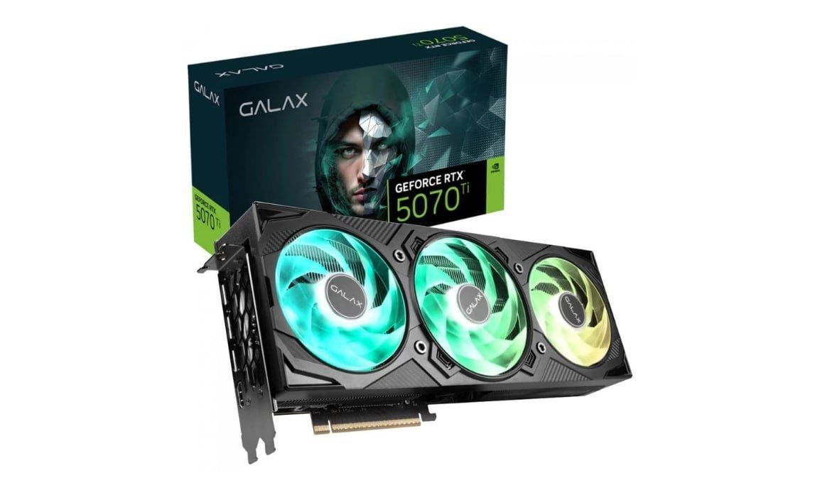 Placa De Video Galax Geforce RTX 5070Ti Ex Gamer 1-click Oc, 16gb, Gddr7, 256-bit - 57IZN6MDBUEX 🖥️🎮