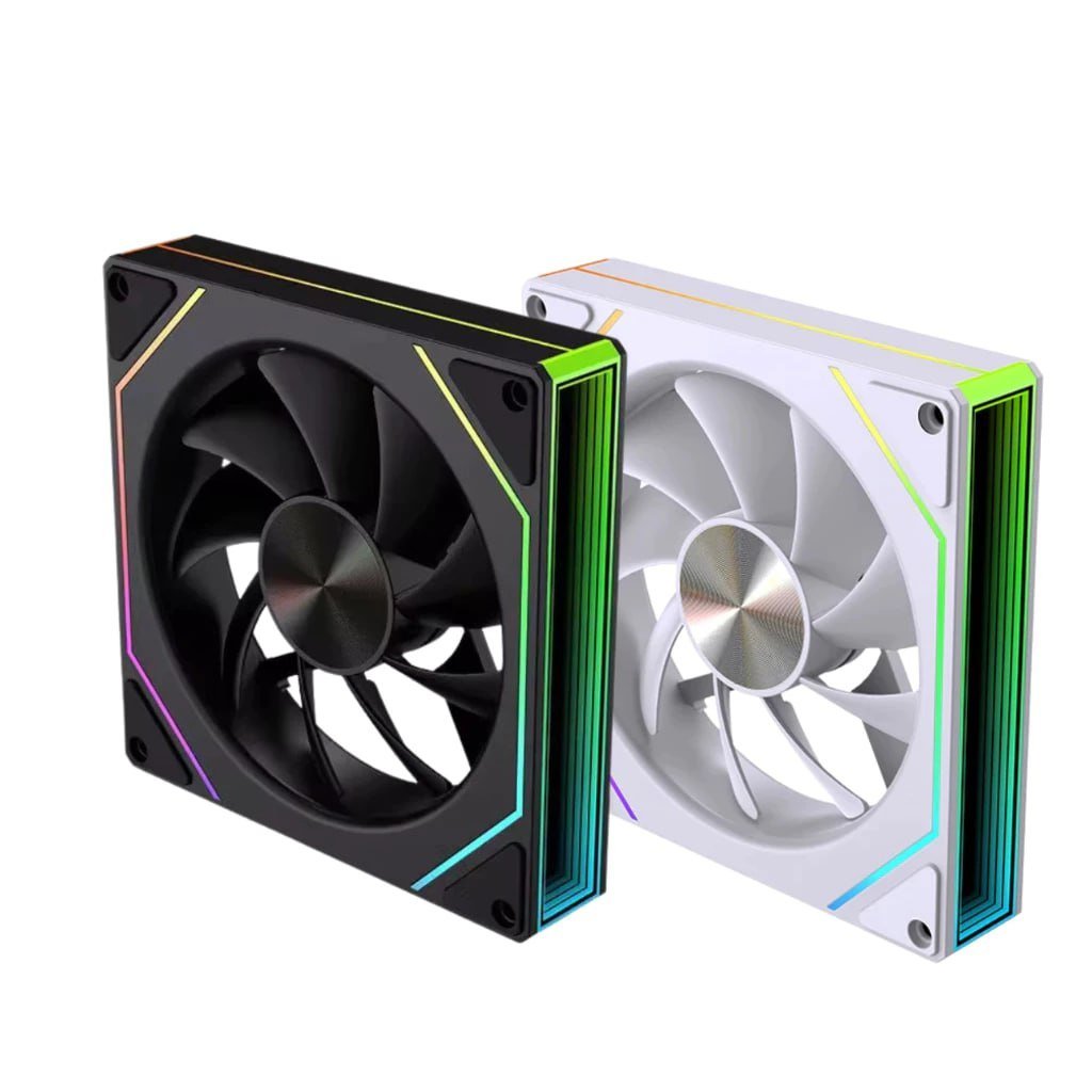 Cooler Fan ARGB Prism Pro 6 120mm – Iluminação 3 Pinos 5V Reverse Premium 🌀💻