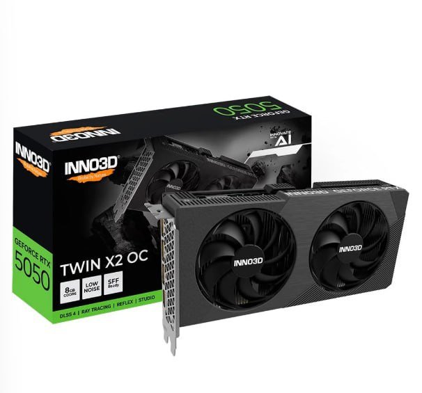 Placa de Vídeo Inno3D RTX 5050 8GB TWIN X2 OC Nvidia GeForce 🛒🎮