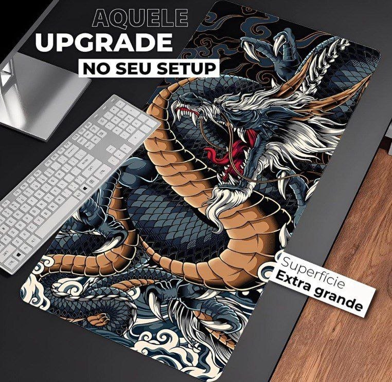 Mouse Pad Gamer Extra Grande 900x400mm 🖱️🎮