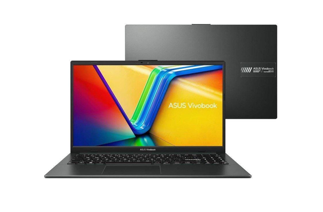 Notebook ASUS VivoBook Go 15 AMD RYZEN 5 7520U, 8GB, 512GB SSD, KeepOS, Tela 15,6" FHD, Mixed Black 🖥️💻