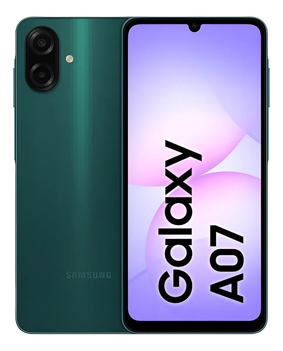 Celular Samsung Galaxy A07 128gb, 4gb, Câmera 50mp, Tela 6.7, Proteção Ip54, Processador 6nm - Verde 📱