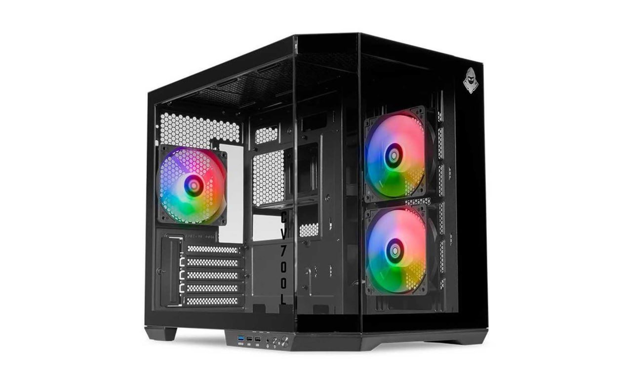 Gabinete Gamer Mancer CV700L, Mid Tower, Lateral De Vidro, 3 Fans ARGB 🎮🖥️