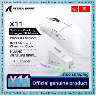 Mouse Sem Fio Attack Shark X11/X11SE com Dock 🖱️🎮