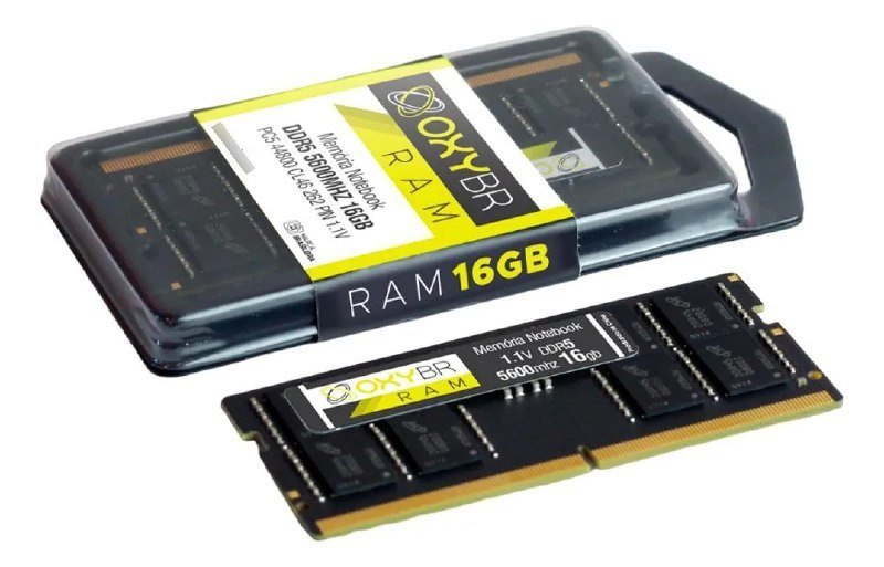 Memória Notebook 16GB DDR5 5600MHz Oxybr 🛒
