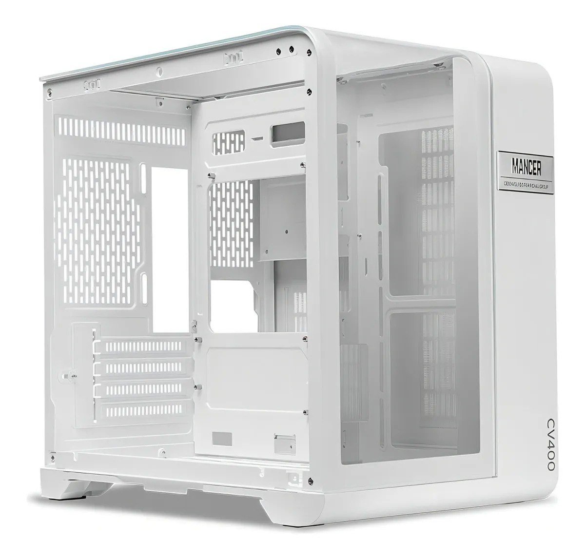 Gabinete Gamer Mancer Cv400 Midtower Lateral De Vidro Branco 🖥️🎮
